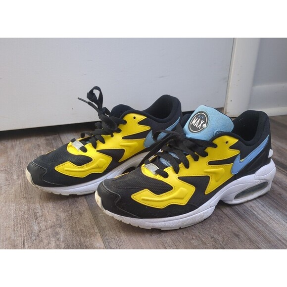 Nike Air Max2 Light Chrome Yellow Light Blue Size 11 Women's CJ7980-700 - Picture 1 of 7